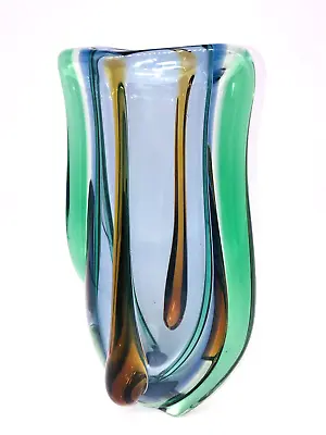Buy Czech Sklo Mstisov Rhapsody Art Glass Vase Hana Machovska Rare Colourway • 29£