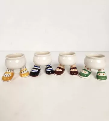 Buy Vtg 1970's Carlton Walking Ware Pottery Egg Cups Set Of 4  • 93.78£