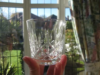 Buy Cut Glass Crystal Whisky Tumbler Slightly Tapered • 3.99£