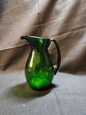 Buy Vintage Green Glass Jug • 8.99£