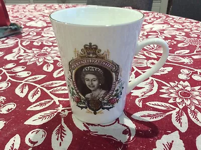Buy Queen Elizabeth II Silver Jubilee Ceramic Mug - Ashley Bone China Collectable ** • 4.99£