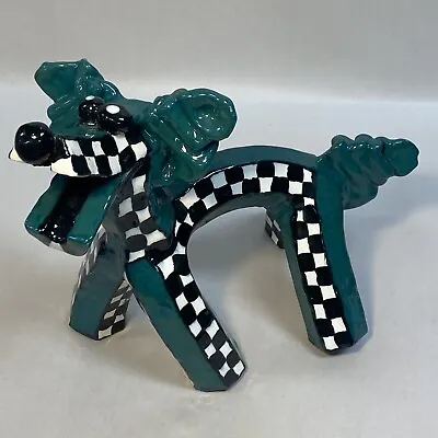 Buy Vtg Whimsical Art Pottery Artisan Handcrafted Cubist Style Dog Sculpture Wiegand • 337.04£
