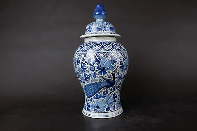 Buy Large Dutch Delft Ware Makkum Blue And White Chinoiserie Vase 42cm / 16,8 Inch • 361.43£