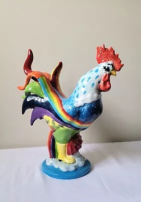 Buy Poultry In Motion 'Rainbow Rooster' By Sharon Neuhaus  ~Westland Giftware ~Rare! • 216.85£