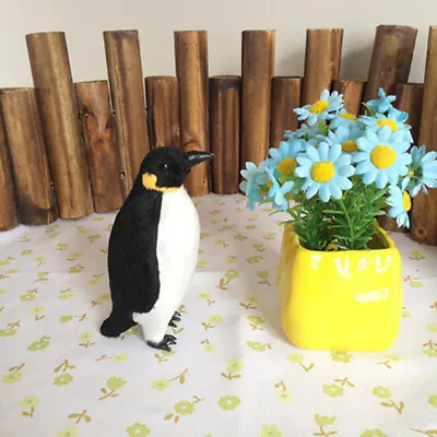 Buy Artificial Penguin Realistic Animal Figures Decorative Ornament Gardening Yard • 20.26£