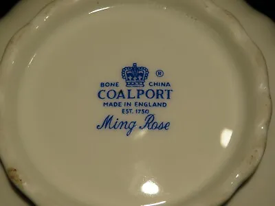 Buy Vintage Coalport Bone China  Ming Rose  Lidded Trinket Box  • 1.99£