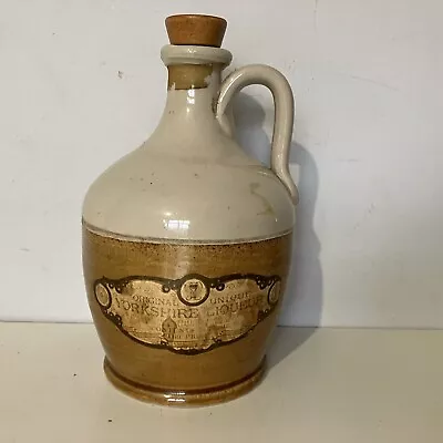 Buy Bronte Yorkshire Brandy Liqueur Stoneware Ceramic Decanter Bottle Antique Flagon • 7.09£