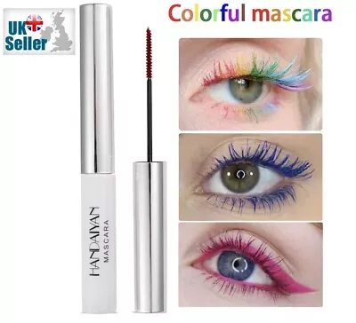 Buy Colour Mascara Waterproof Fast Dry Eyelashes Curling Lengthening Makeup Eye Lash • 3.80£