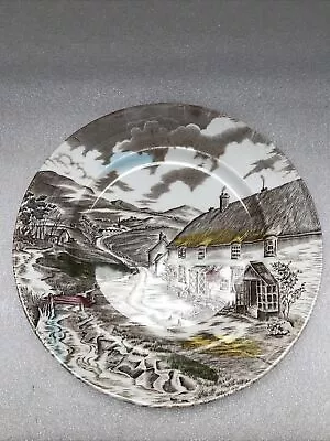 Buy Vintage W H GRINDLEY Staffordshire Quiet Day Dinner Plates X 2 • 14.99£