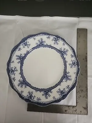 Buy Antique Hamilton England Flow Blue  Plate 10” 1880s • 19.30£