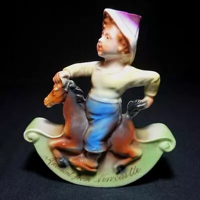 Buy Antique Souvenir Ware Pottery Boy On Rocking Horse 'A Present From Newcastle' • 34.99£