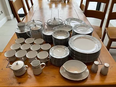 Buy Vintage Noritake Blue Hill China 12 Settings 95 Pieces In Total  • 400£