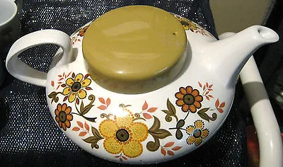 Buy Vintage Ridgway Harvest Gold Pattern Teapot In A Fantastic Design.  Superb!! • 21.99£