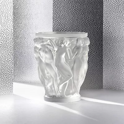 Buy Lalique Crystal, Bacchantes Crystal Vase, Clear, Height 9.45   • 3,500£