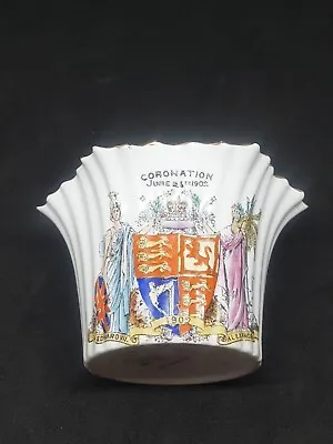 Buy The Foley China England Porcelain CORONATION Bowl /Dish ,June 26th 1902,antique  • 20£