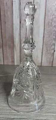 Buy Vintage ~ Decorative Clear Glass Dinner Bell  Pinwheel ~  Cut Glass • 9.99£