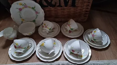 Buy Vintage Collingwood China Hand Painted Tea Set • 21.99£