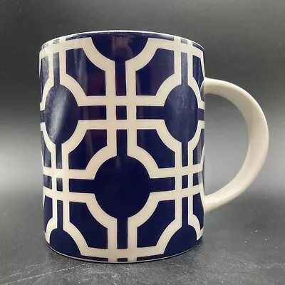 Buy Queens Couture Majorelle Trellis Fine China Blue & White Mug By Churchill • 19.90£