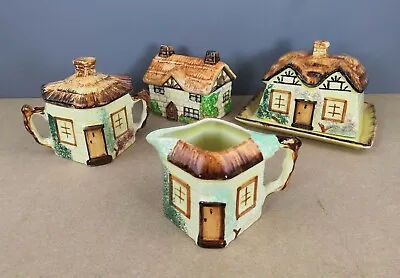 Buy Collection Of Thatched Cottage Pottery Items, Beswick, Keele St & Paramount • 10.50£