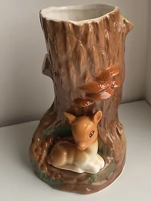 Buy Vintage Hornsea Pottery - Fawn Deer Bambi Vase #66 - 16.5cm - Perfect Condition • 9.95£