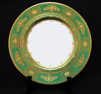 Buy Rare Vintage Minton Argyle Green Fine China Dinner Plate 27cm H4999 • 210.23£