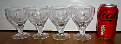Buy Set Of 4 Signed Stuart Crystal ELGIN 200 Ml. Wine Goblets Glasses ~ Excellent • 29.99£