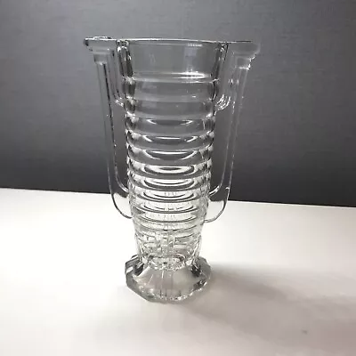 Buy Art Deco Val St. Lambert 'marcelle' Clear Glass Vase • 29.99£