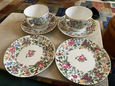 Buy Beautiful Bone China Teacups, Saucers And Plates Crown Staffordshire Floral • 6.50£