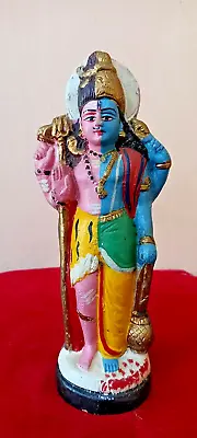 Buy Lord Shiva & Vishnu Old Pottery Terracotta Mud Clay Figure Idol Statue Vintage • 118.03£