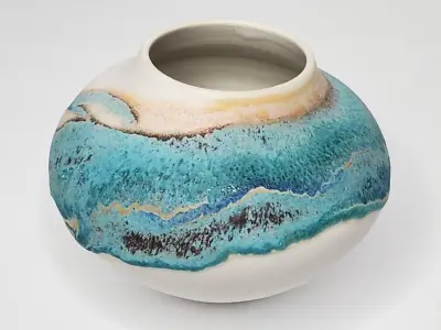 Buy Charles Fotch Studio Art Pottery Ceramic Stoneware Vase Signed • 37.46£