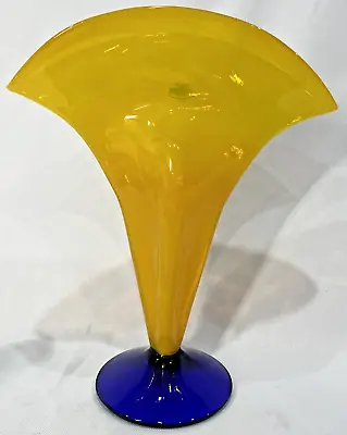 Buy Blenko Glass Vase, 2000 Hand-signed By Richard Blenko • 113.53£