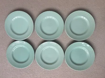 Buy Vintage Woods Ware Beryl Pale Green Set Of Six Small 6.75  Side Plates • 14£