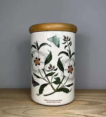 Buy PORTMEIRION Spanish Gum Cistus - Botanic Garden Storage Canister Jar Pot Vintage • 12.99£