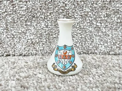 Buy Vintage W.h Goss China Crested Ware Pottery Souvenir Woodbridge Armorial Vase • 9.99£