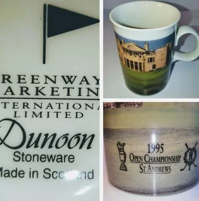 Buy DUNOON Rare Vintage St.Andrews Golf 1995 Championship Greenways Marketing Mug • 9.99£