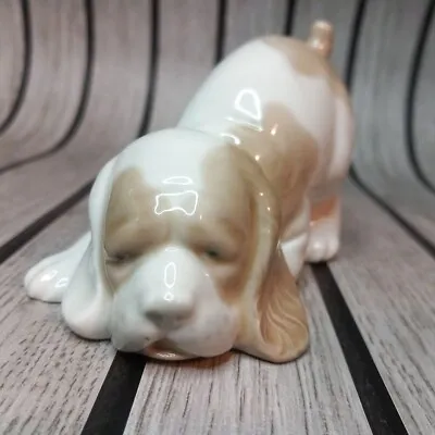 Buy Vintage Nao By Lladro Pottery Ornament Wake Up Spaniel Puppy Dog DAISA • 24.99£