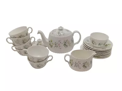 Buy Vintage Minton Spring Valley Bone China Made In England Flower Design Tea Set  • 9.99£
