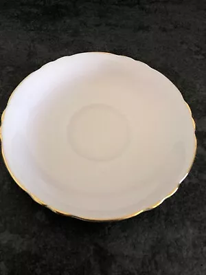 Buy Paragon Bone China White Saucer. Excellent Condition. Manufactured Mid Century. • 10£
