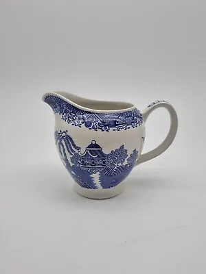 Buy Woods Ware Willow Jug. Blue And White • 9£