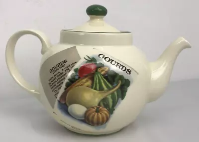 Buy Poole Pottery England Teapot Seed Packets Design 6cup, Discontinued Vintage New • 55£