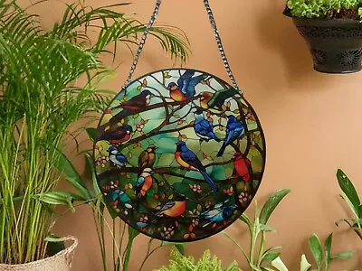 Buy Paradise Flock Pre-assembled Acrylic Suncatcher Wall Hanging Home Decor Gifts • 7.99£