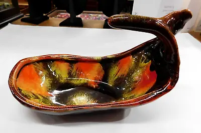 Buy Vintage French Art Pottery Bowl / Abstract Freeform Design / 10.25  / Vallauris • 25.28£