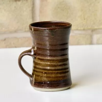 Buy Vintage Early David Frith Studio Pottery Stoneware Brown Glazed Mag Hand Thrown • 25£