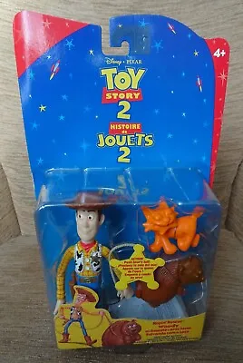 Buy Mattel Disney Pixar Toy Story 2 Ropin Rescue Woody Action Figure Carded 1999 • 20£