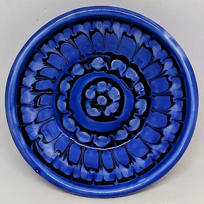 Buy Rex Fayance Egersund Norge 7 Plate Trinket Dish Blue Drip Glaze • 33.57£