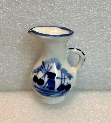 Buy  Collectible Miniature Vase - Old Dutch Holland Windmill Delft Reproduction  • 18.97£