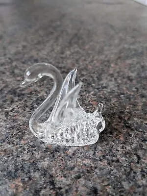 Buy Vintage Glass Small Swan Fab • 7£