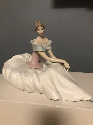 Buy 1266 Nao Lladro Ballerina  Hope Sitting Down Dress Vintage 1997 Immaculate • 70£