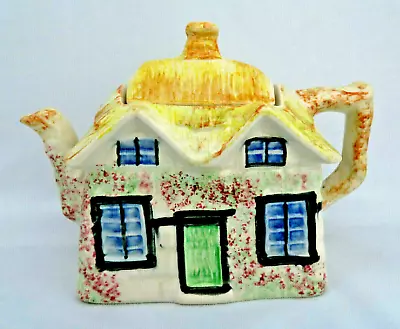 Buy Majolica Price Bros. Olde Cottage England Cottage Ware House Teapot RARE COLOR • 27.51£