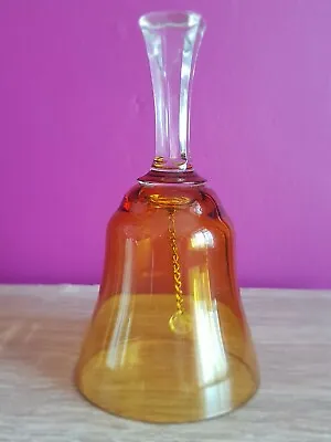 Buy Vintage Glass Bell Orange Colour  • 4£